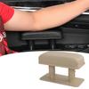 BAVBAV Leather Car Armrest Armrest Armrest Adjustable Waterproof Long Distance Driving Support Driver Passenger Seat (Beige)