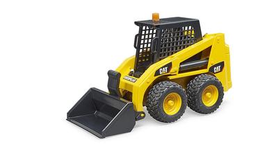 Bruder 02481 Погрузчик с бортовым поворотом Cat, Желтый