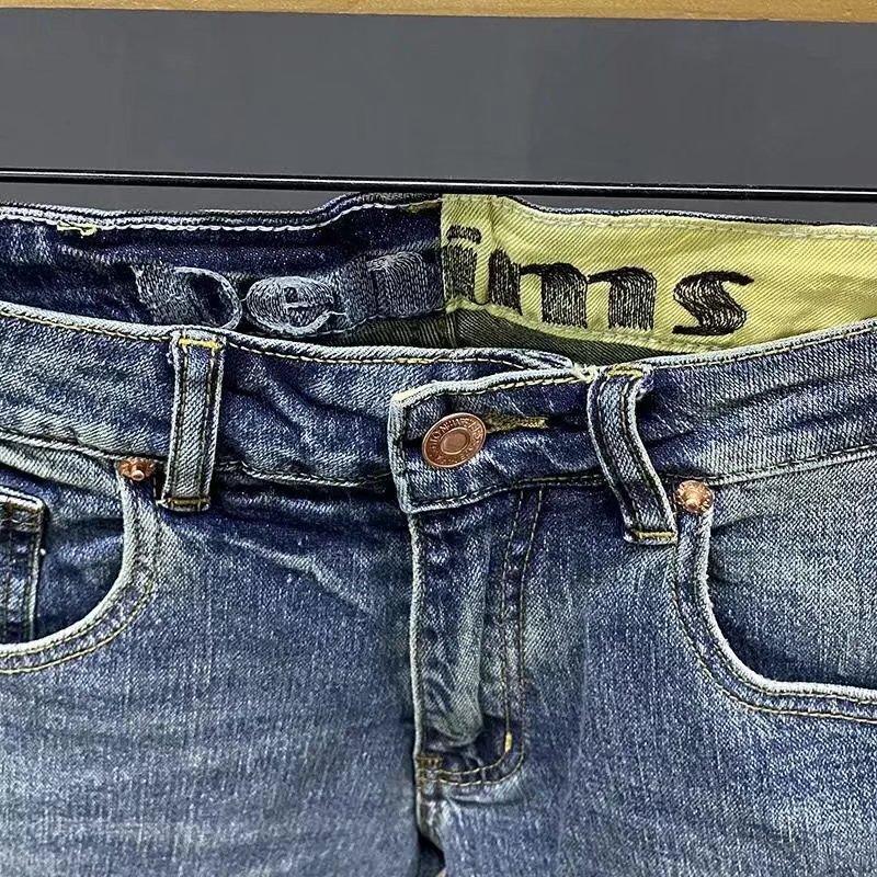 Новые летние простые джинсовые шорты, мужские модные облегающие эластичные капри, повседневные универсальные пиратские шорты, мужские