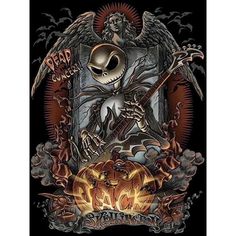 Skull Jack Sally Couple Diamond Painting New Full Diamond Nightmare Before Christmas Themed Handmade DIY Diamond Embroidery Material Pack