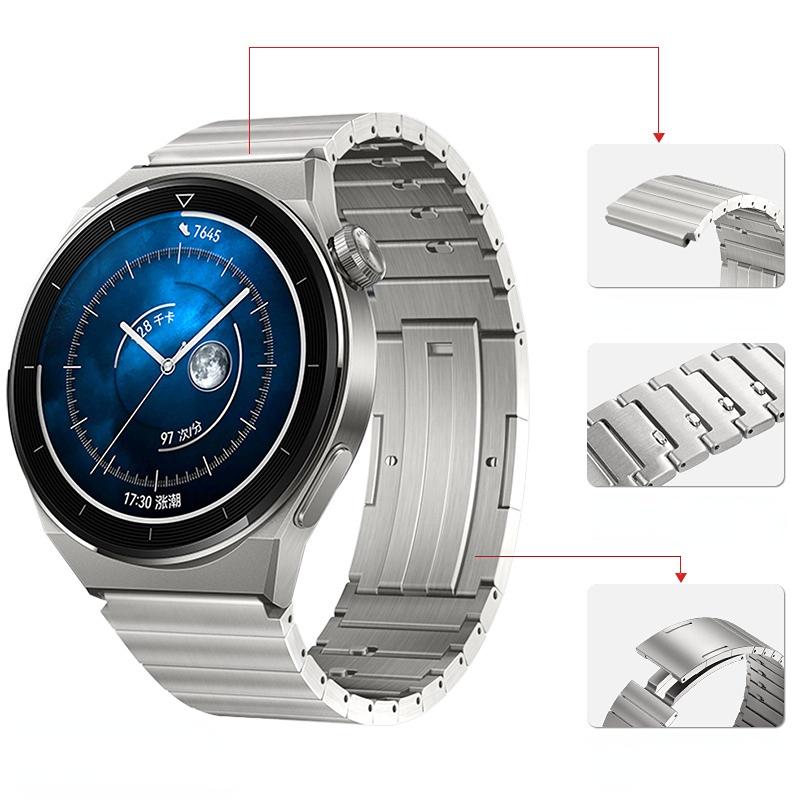 22мм Титановый ремешок для Huawei Watch 6 GT4-5-6 Pro 46мм Модный легкий металлический браслет для Amazfit GTR 4 3/Balance 2/Bip 6 5
