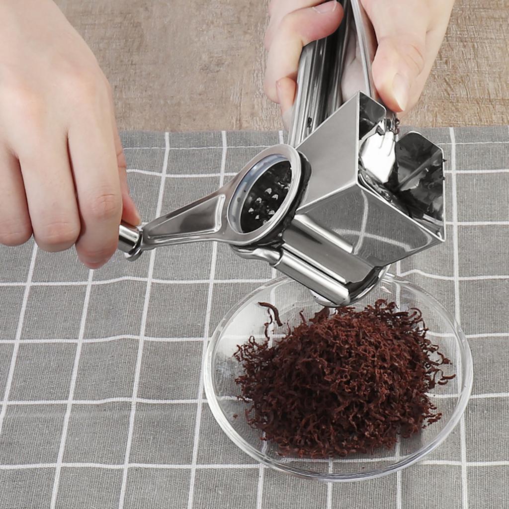 Из нержавеющей стали ручной вращающийся терка для сыра, шоколада, резак, рубанок, измельчитель, режущий инструмент для строгания