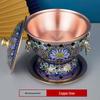 Одноместный медный горячий горшок Jingtailan для алкоголя
