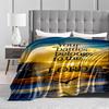 Sunset Sky with Inspirational Quote Flannel blanket for bedroom, living room, sofa, and nap
