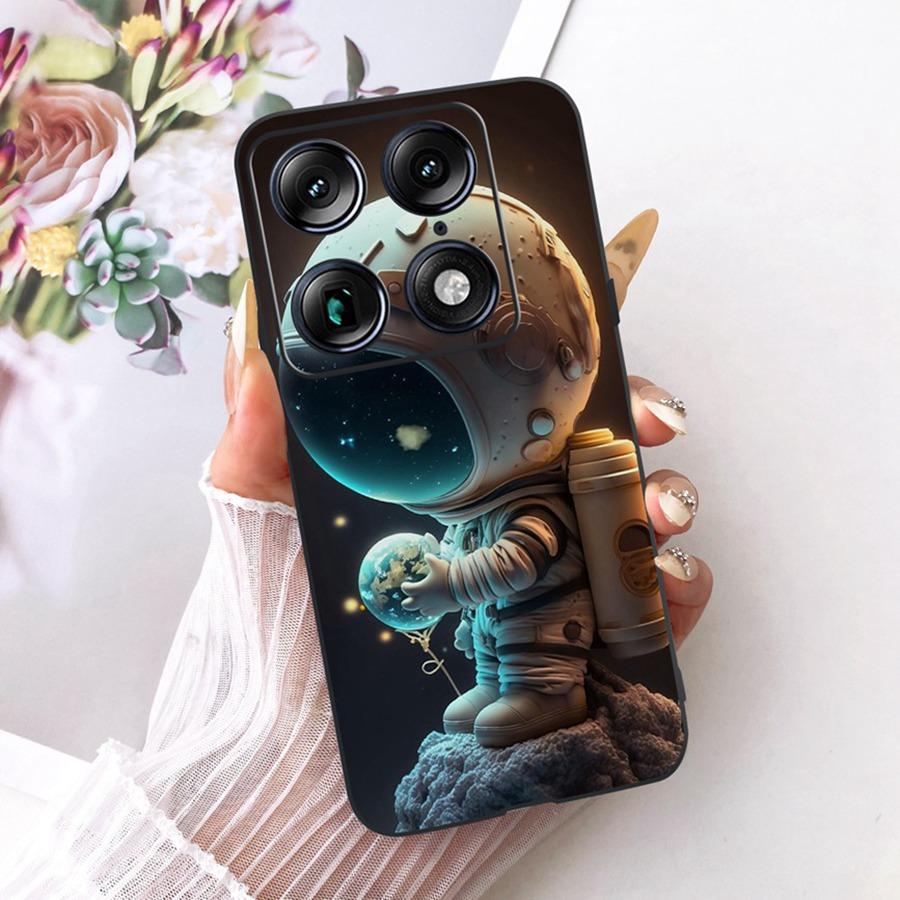 Для Motorola Signature 5G Модный Стиль Элегантный Расписной Чехол-Крышка для Телефона Moto X70 Air Pro Мягкий Силиконовый Черный ТПУ Чехол