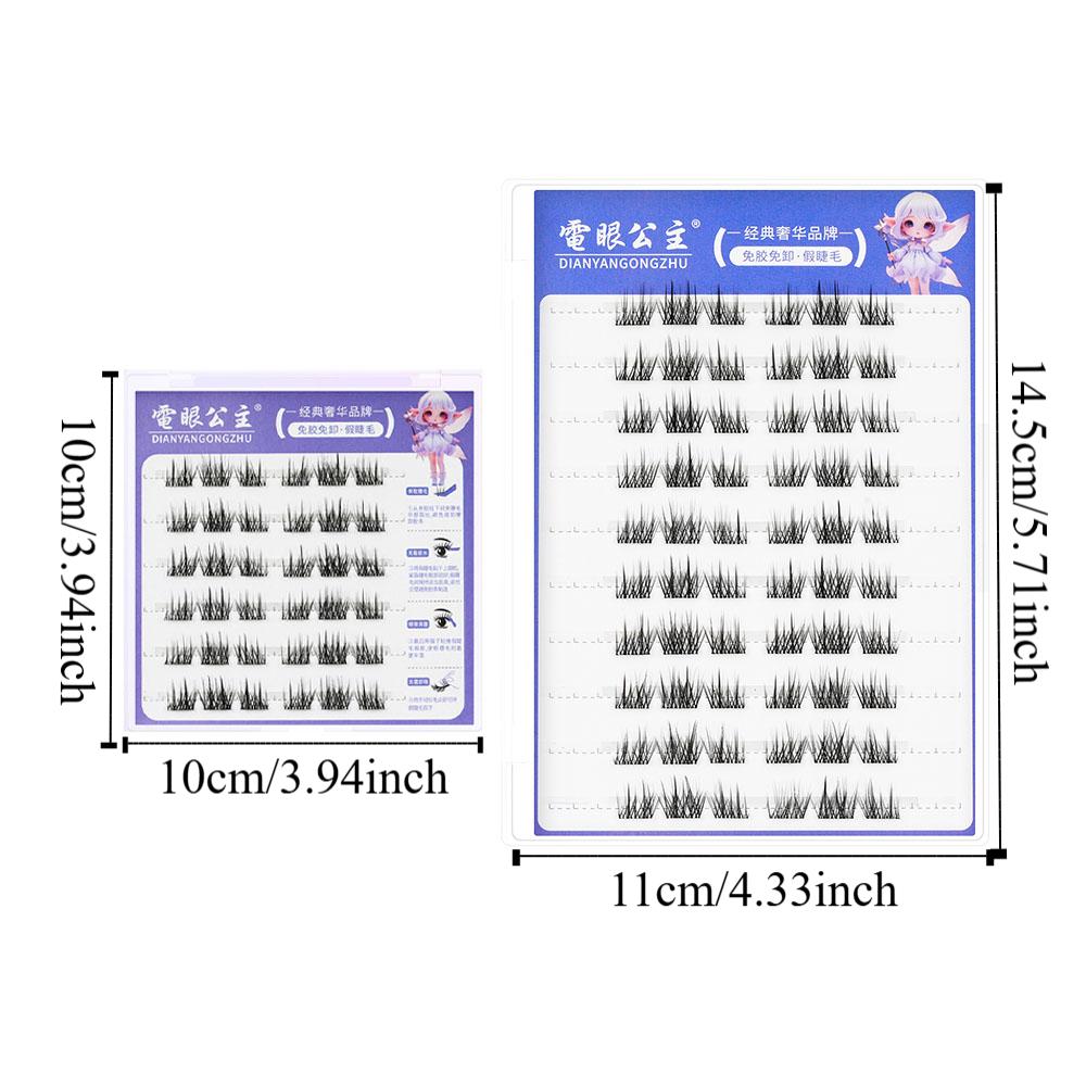 Густые накладные ресницы без клея, долговечные, сегментированные, пучки ресниц для женщин и девочек