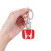 Car Keychain Car Emblem Gift with Key Ring Auto Accessories for Honda Civic Accord CRV HRV Fit Jazz City Odyssey Jade Vezel CRX CRZ