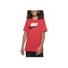Sportswear Logo Print Round Neck Short Sleeve T-Shirt Kids Tops Red DV2579-659
