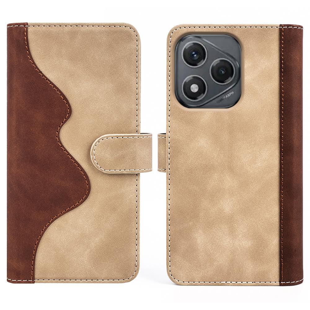 For Honor 400 Smart Wallet Case Leather Phone Cover Splicing Color