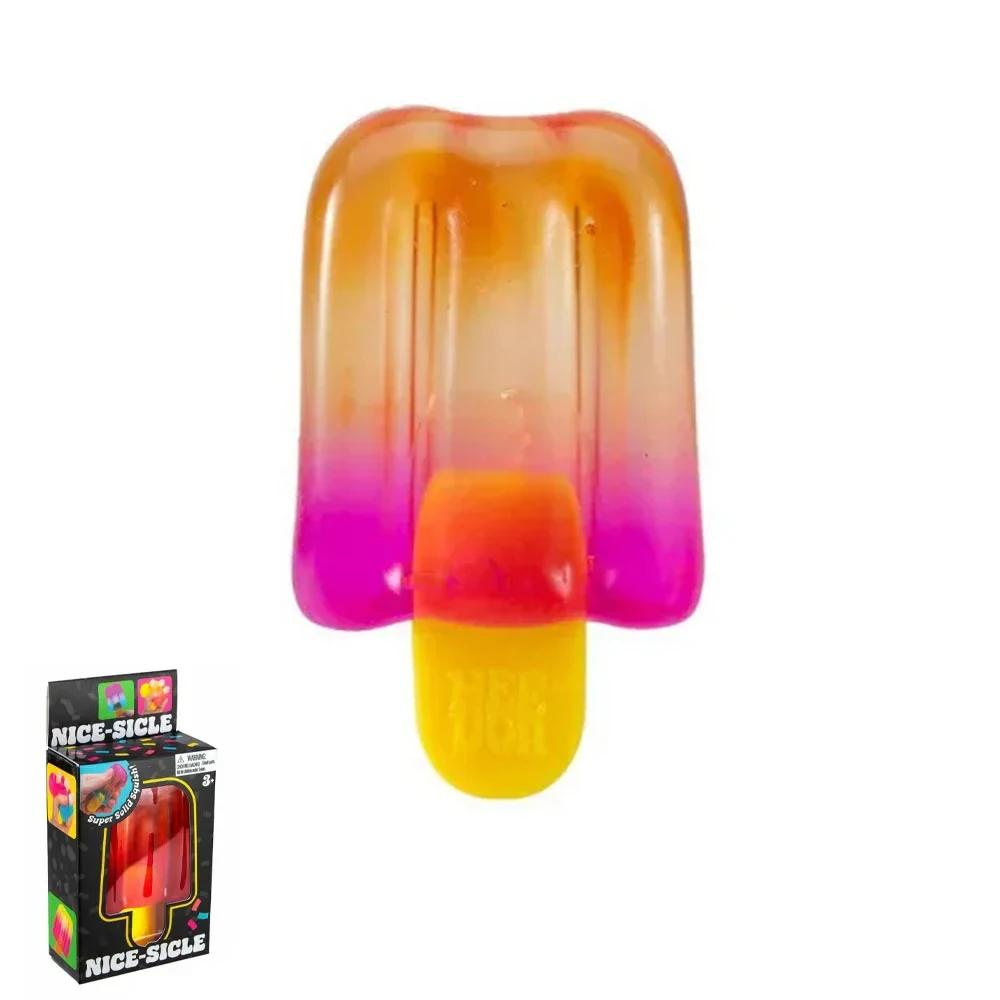 Trending #Needoh Jellyfish & Cube & Ice Lolly Squish Toy, Soft Jelly Squeeze Stress Relief Fidget Toy, Sensory For Kids & Adults