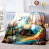 Unicorn Fantasy Castle Flowers Blanket Soft Comfortable All Seasons Couch Office Nap Travel Festive Gift