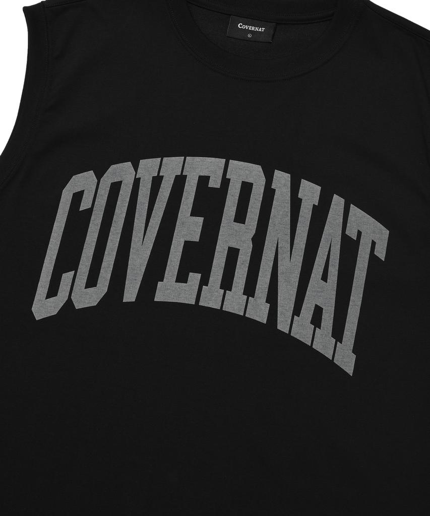 COVERNAT Cool Cotton Arch Logo Sleeveless Black