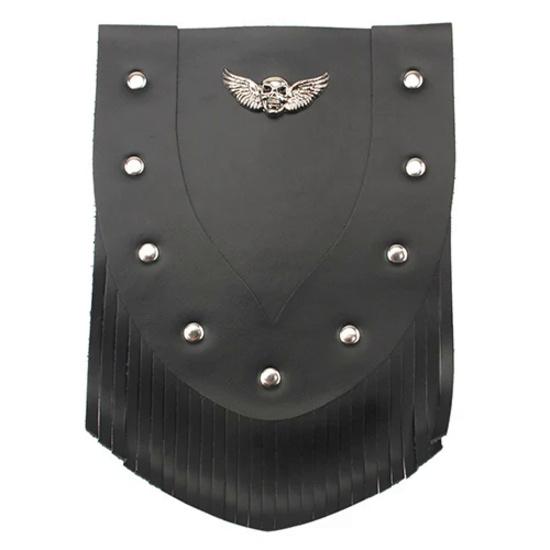 Мотоциклетные брызговики, кожаная кисточка, передние крылья с черепом, отделка для Harley Sportster 883 1200 XL Softail Dyna FXD Universal