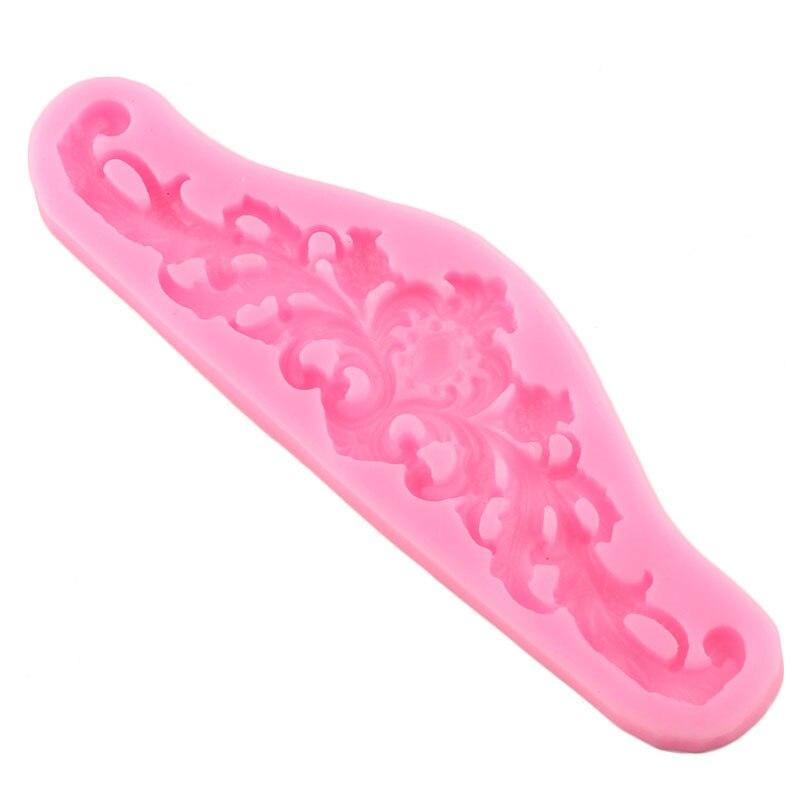 Рельефная силиконовая форма с листьями в стиле барокко, свадебные кружевные формы для торта, формы для помадки, инструменты для украшения торта, формы для конфет, шоколада и мастики