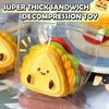 Супер толстый сэндвич Pinch Music Decompression Toy Sandwich Baby Слоистый бургер Pinch Music Water Sense Pinch