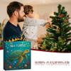 Christmas Sea Turtle Advent Countdown 24 Days 2D Acrylic Decor Sea Turtle Ornament 2025 Countdown Calendar for Holiday Home Car