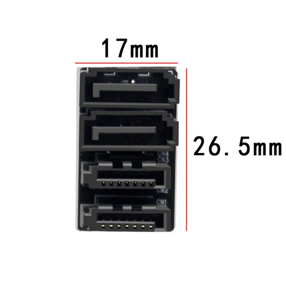 2x SATA 7-контактный адаптер-конвертер Plug and Play 90/180 градусов SATA-адаптер 2x SATA 7-контактный Male -> Female конвертер для компьютера SSD HDD