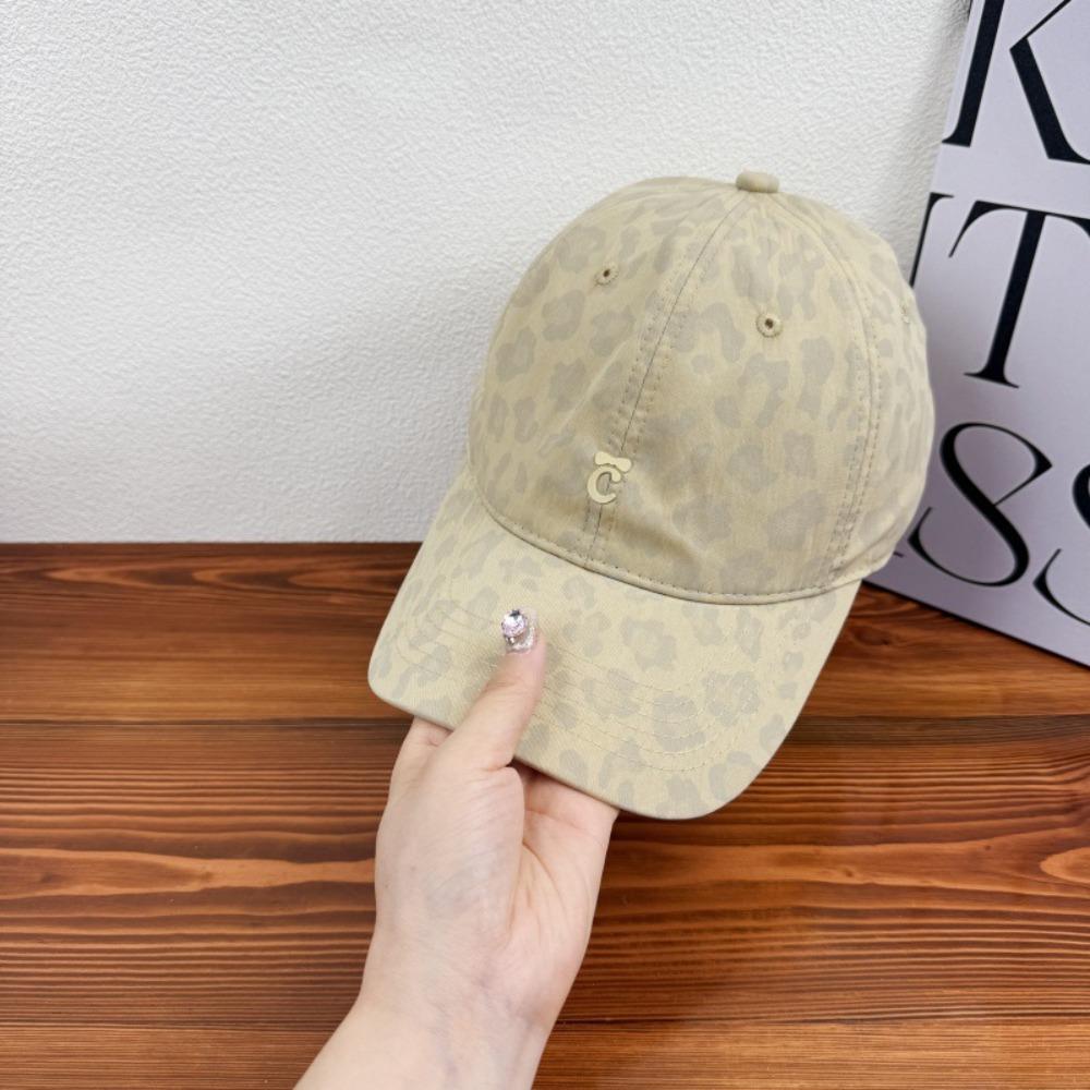 Peaked Leopard Print Hat Creative Cotton Baseball Cap Simple Leopard Print Baseball Cap Men