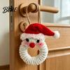 Забавные наборы для подвешивания на елку, ручной работы, ornaments из синельной проволоки, готовые стебли из синели, поделки-венок, зимние праздничные фото-аксессуары с шишками
