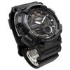 [Casio] Мужские аналогово-цифровые кварцевые часы Casio с мировым временем AEQ-110W-1BV, черный, обратный черный ЖК-дисплей