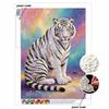Animal series pearl painting Tiger diy selfadhesive handmade home decoration painting as a gift