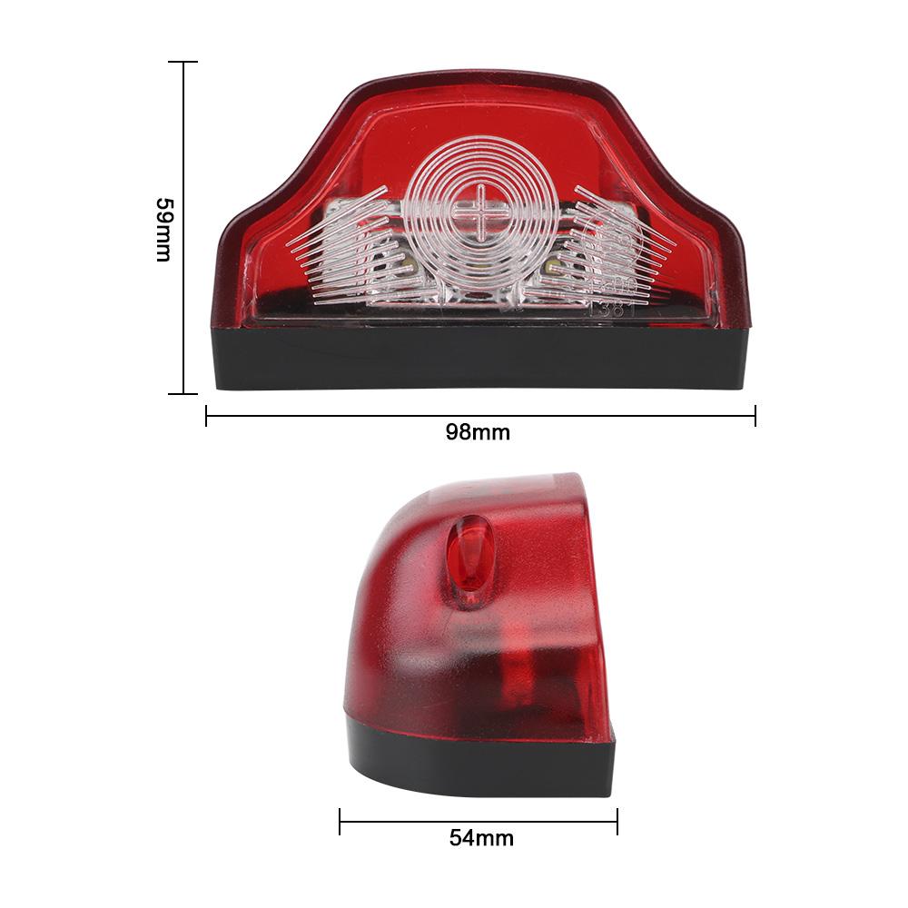 3 светодиодные номерные лампы, водонепроницаемые E9 для грузовых автомобилей с прицепом, белый свет 12 В-24 В, освещение номерного знака автомобиля