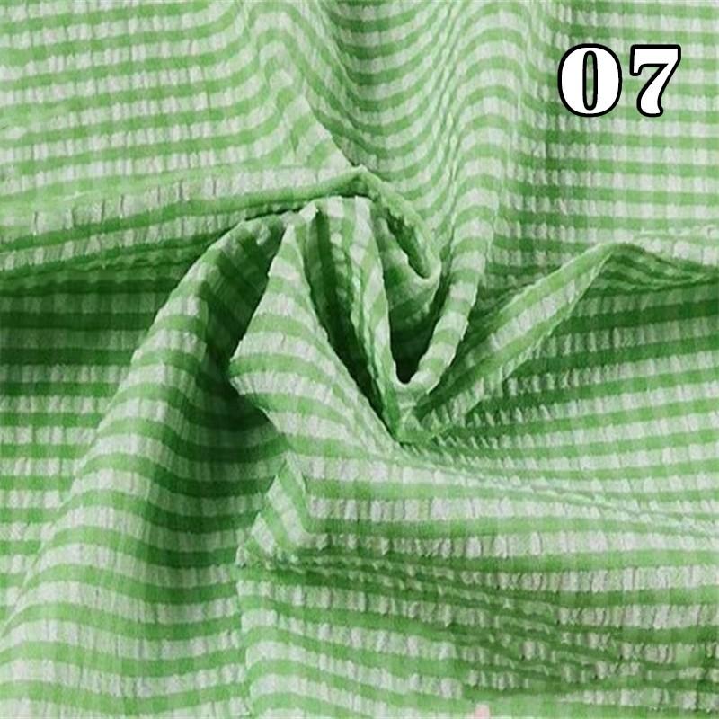 Тонкая ткань в клетку «жатка» для рукоделия, мягкая ткань для платья, рубашки, брюк, скатерти, шитья, DIY, хлопково-полиэстеровый материал