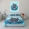 "Playful splashing hippo delight" Bedding sets Duvet covers Pillowcases(1* Duvet Cover 2* Pillowcases without duvet insert)