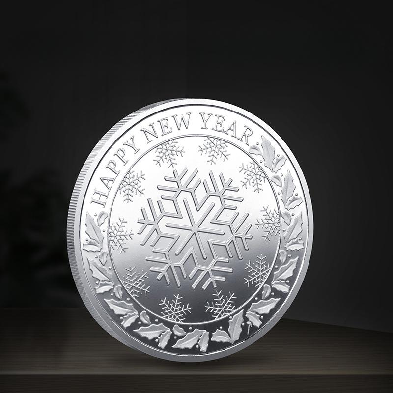 Памятная монета с оленями Санта-Клауса и Рождеством, золотая монета, детская;s Новогодний подарок Рождественский новогодний подарок