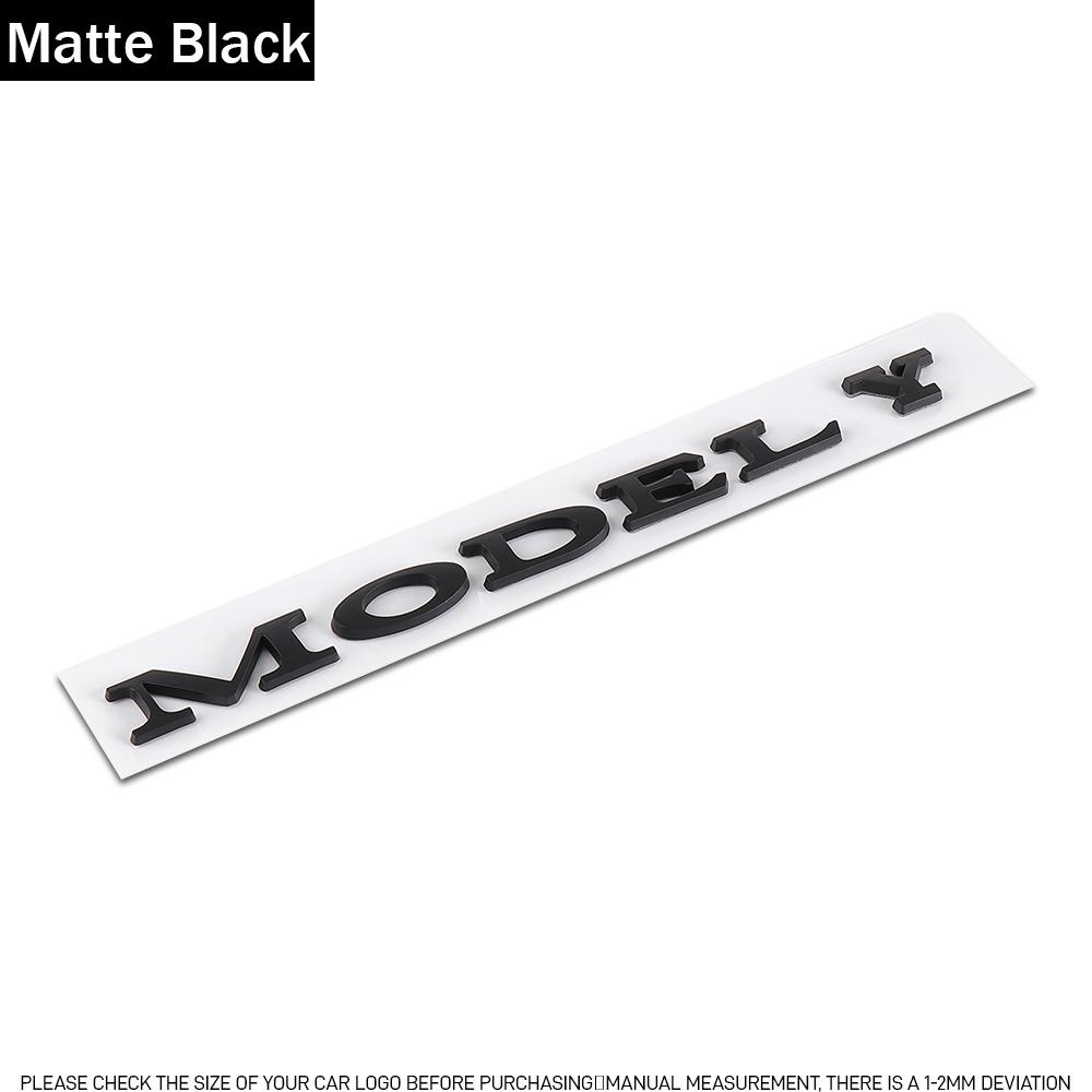 3D ABS Emblem Letters Car Rear Trunk Badge Sticker For Tesla Model Y Model S Model X SpaceX Bonina P85D Beast Roadster Juniper