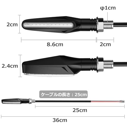 Justech Светодиодные мотоциклетные поворотники, Мотоциклетные поворотные огни, 12 В, Высокая яркость, Поворотные огни, 4 шт. (желтый)