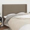 VidaXL Headboard with Ears Taupe 183x16x118-128 Cm Fabric3119836