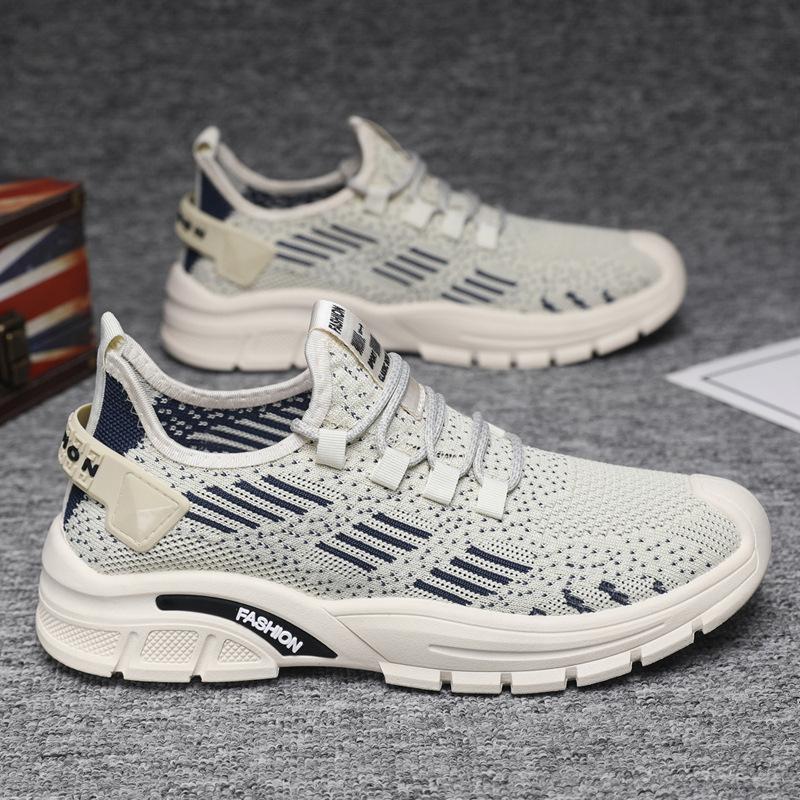 Мужские кроссовки модные весенне-летние новые сетчатые дышащие повседневные туфли модные легкие спортивные туфли