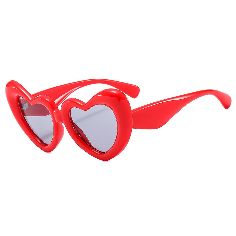 JYL Sunglasses Heart Cross Border Uv Protection Inflatable Sweet Use 40031