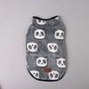 Dog Cute Panda Pattern Shirts Soft and Comfortable Dog Sleeveless Shirt Pajamas Pets Fuzzy Clothes for Small Dogs Cats
