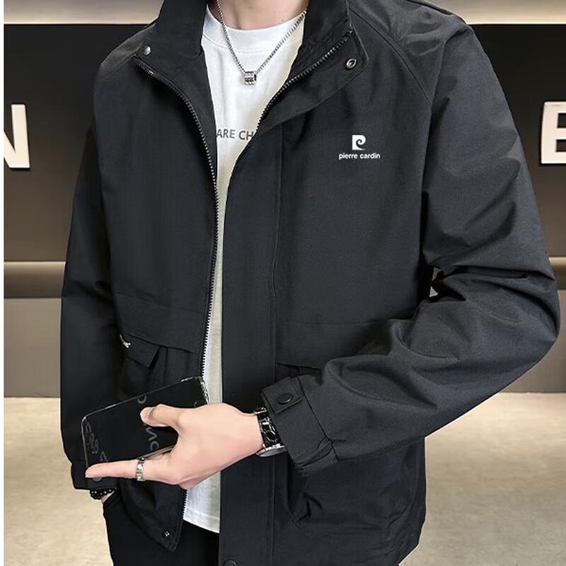 Pierre Cardin Men's Stand Collar Casual Jacket