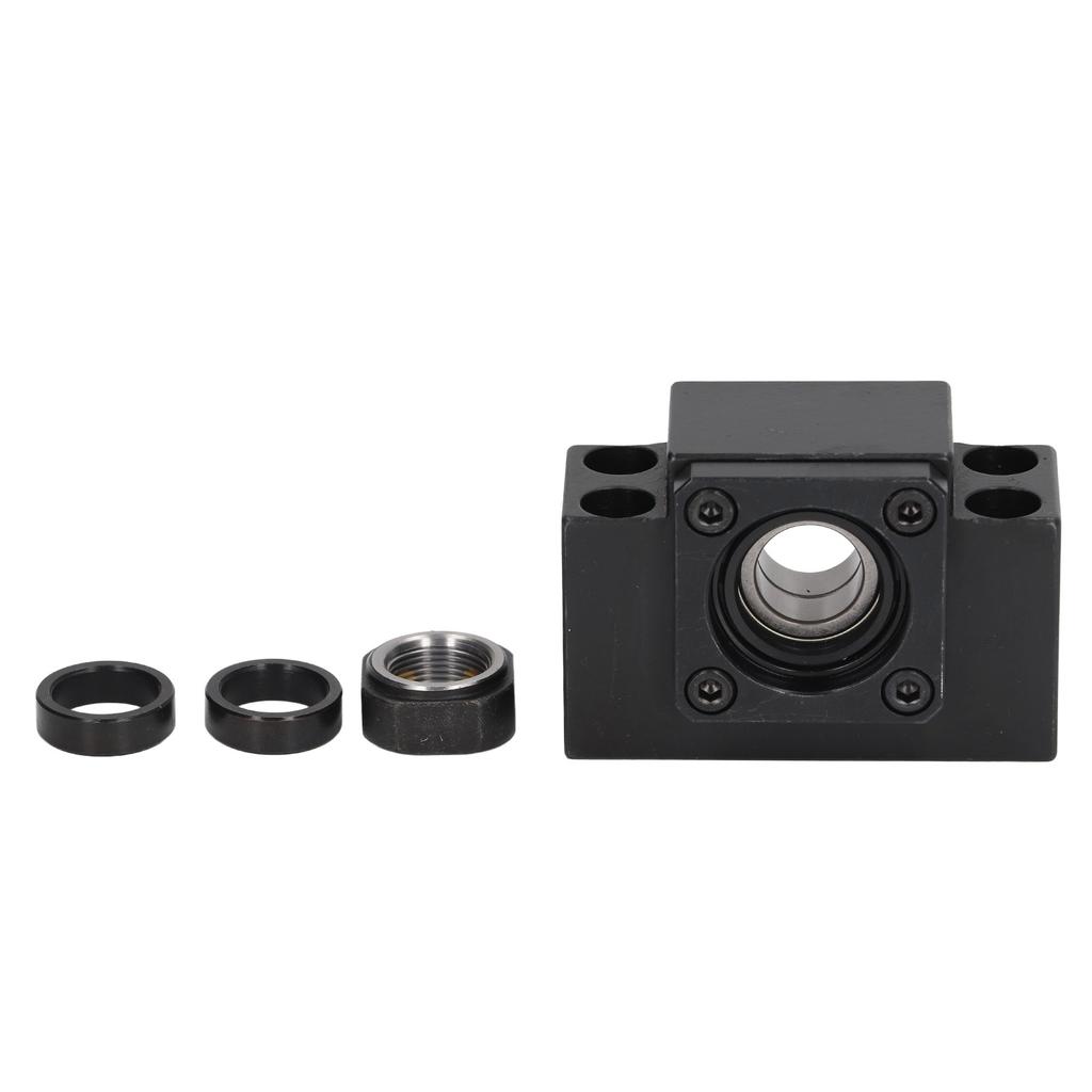 Screw End Support BK15 screw Bearing Block with Locknut and Stop Collar for SFU1605 SFU1204 CNC Machine Tool Lathe