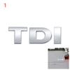 Значок-эмблема TDI для самостоятельной установки 3D Автонаклейка На крышку багажника Наклейка на автомобиль Задняя дверь автомобиля