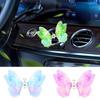 Car Vent Clip Diffuser Car Fragrance Diffuser & Oil Aromatherapy Stylish Butterfly-Shaped Decoration Long-Lasting Scent For Auto