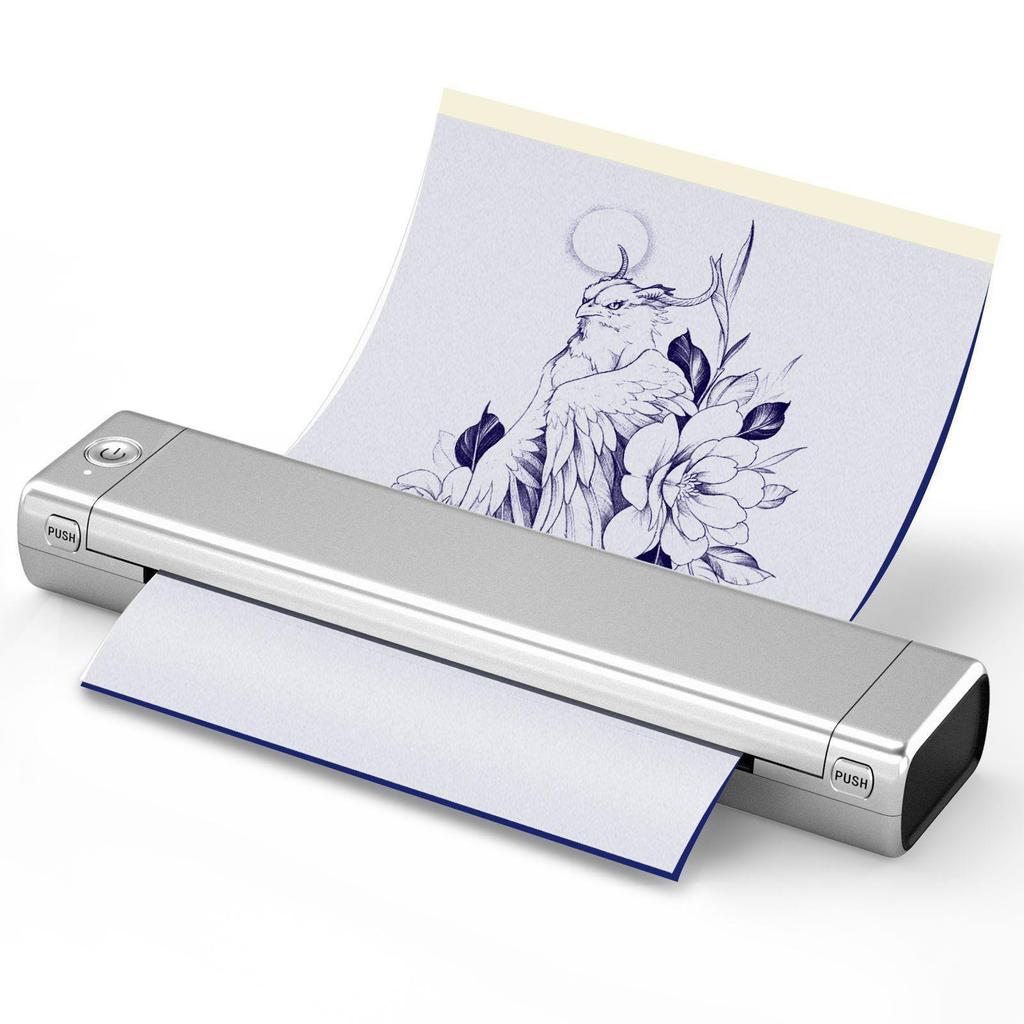 Phomemo M08F A4 черно-белый термопринтер - мини-домашний офис и принтер для татуировок