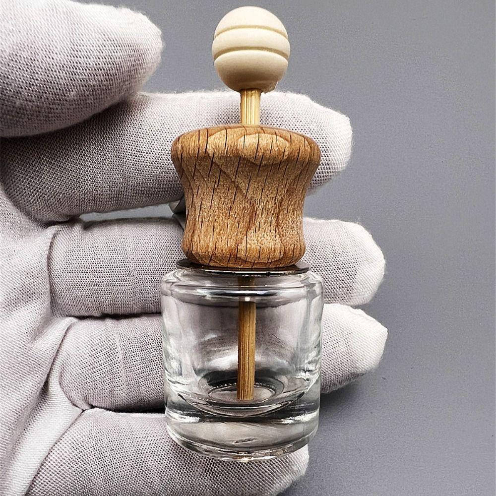 2шт прозрачная стеклянная бутылка для ароматерапии автомобильный зажим для духов стеклянная бутылка автомобильные принадлежности