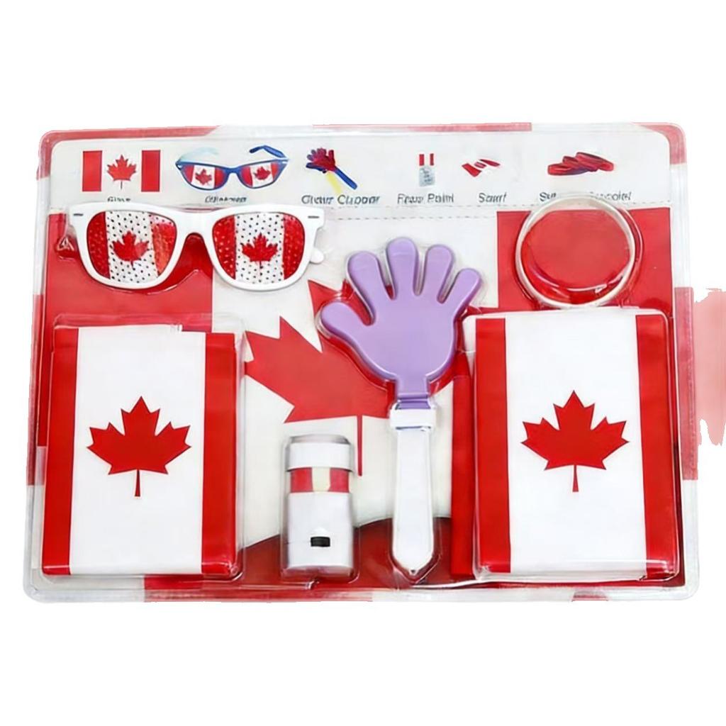 World Cup Fan Pack: National flag, sunglasses, clappers, face paint, cheering accessories and party supplies