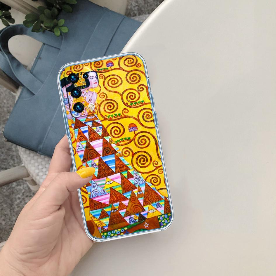 BF67 Густав Климт Прозрачный чехол из софтшелла для Motorola Moto Edge 20 30 40 50 S30 Fusion Ultra Pro Neo Lite + G200 G23