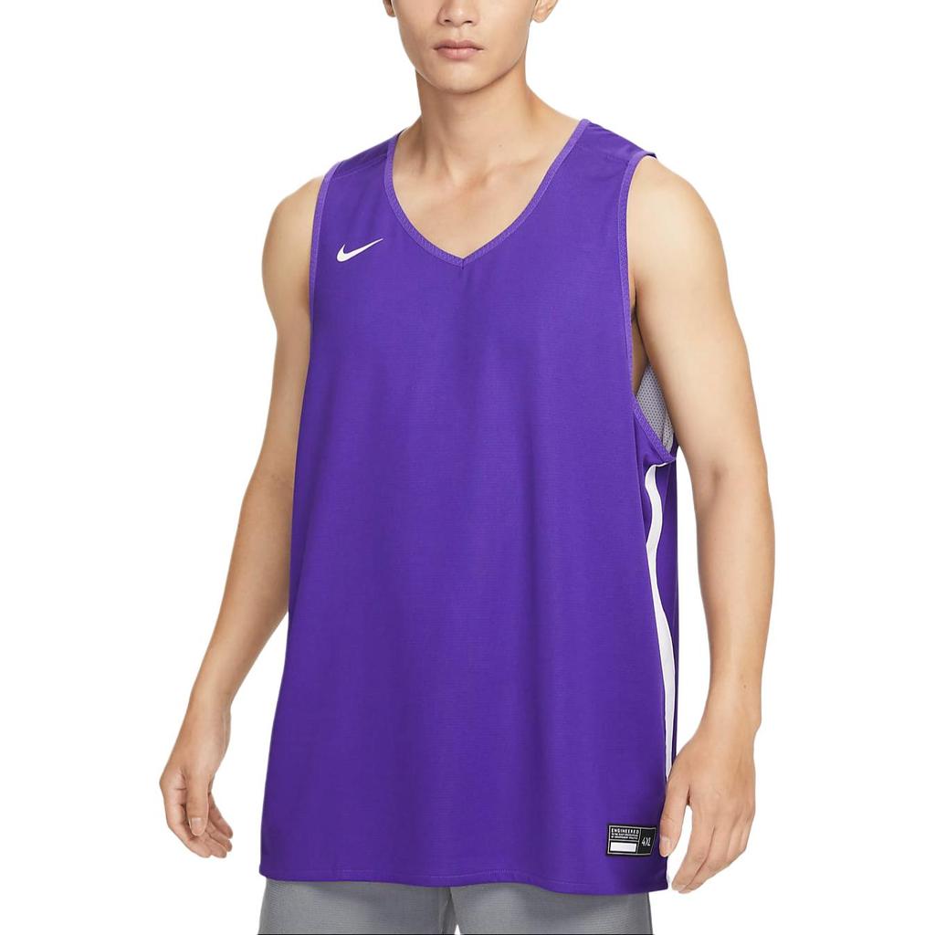 Nike Мужские майки Фиолетовые С круглым вырезом Умеренный Racerback CQ4363-546