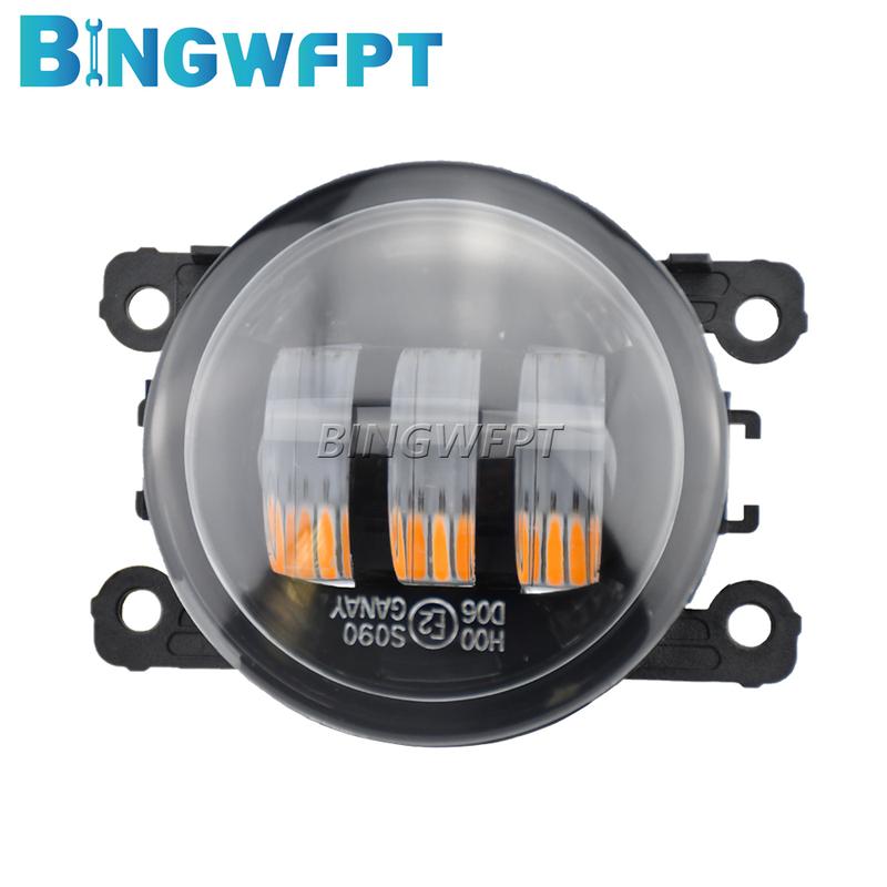 1 пара противотуманных фар для Jeep Cherokee KL 2014 2015 2016 Сборка противотуманной фары H11 LED 12V Фары Дневные ходовые огни