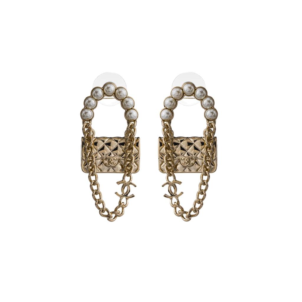 CHANEL Versatile Metal Clip On Earrings Women's Ab6137B05631NC344