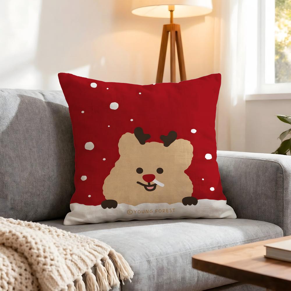 Animal Quokka Cushion Cover 1Pcs Decorative Covers Soft Cushion Case For Sofa Couch Decor 40X40 45X45 Pillowcases