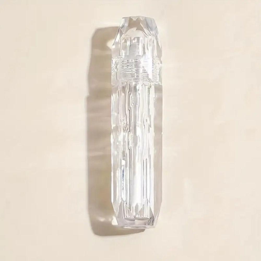 Прозрачный тюбик для блеска для губ Пластиковый косметический контейнер Геометрическая помада Пустой тюбик Инструмент для макияжа