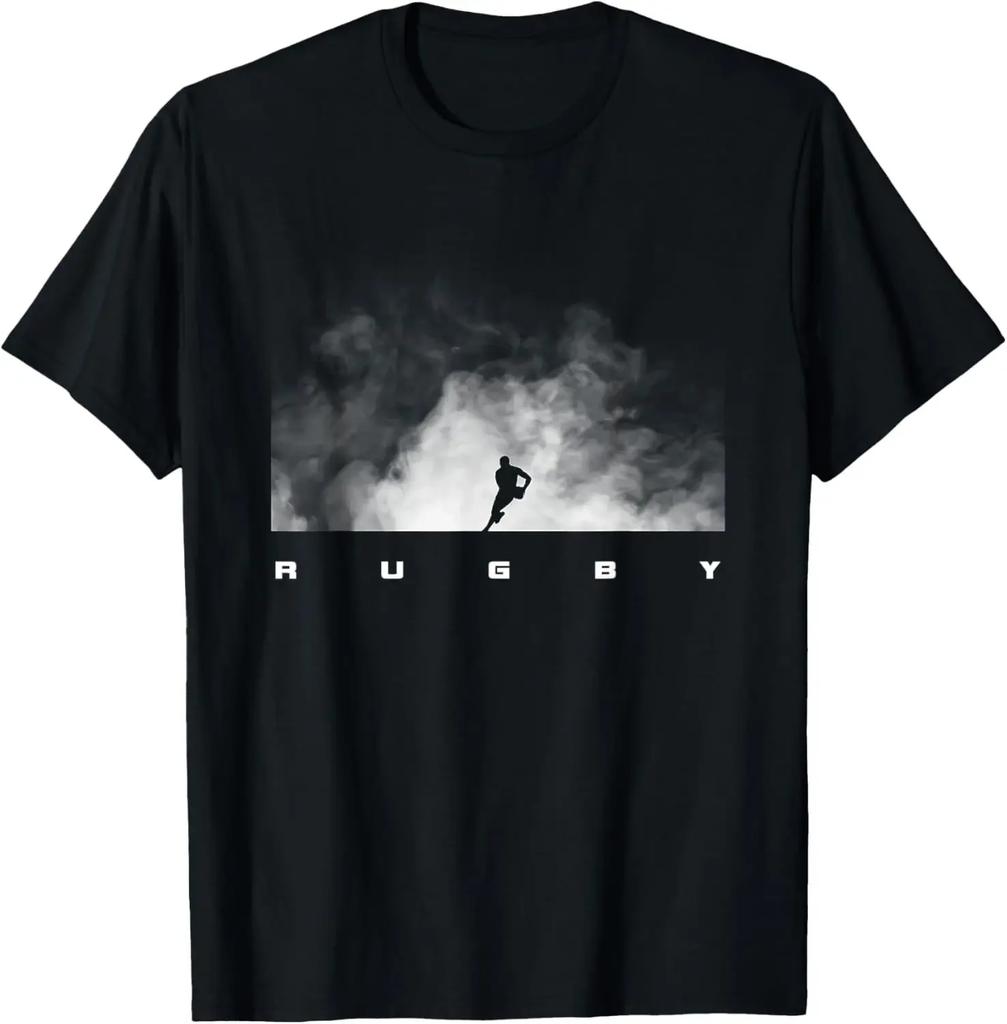 Vintage Rugby Player Sports Retro Unisex Boys Soccer TShirt Cute Print Cartoon TShirt Unisex Women Fashion Tee Creativity Shortsleev