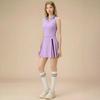 2026 Tennis Skirt Sports Suit For Women, Polo Neck, Contrast Color, Anti-Exposure, Quick-Dry, Badminton And Golf Set